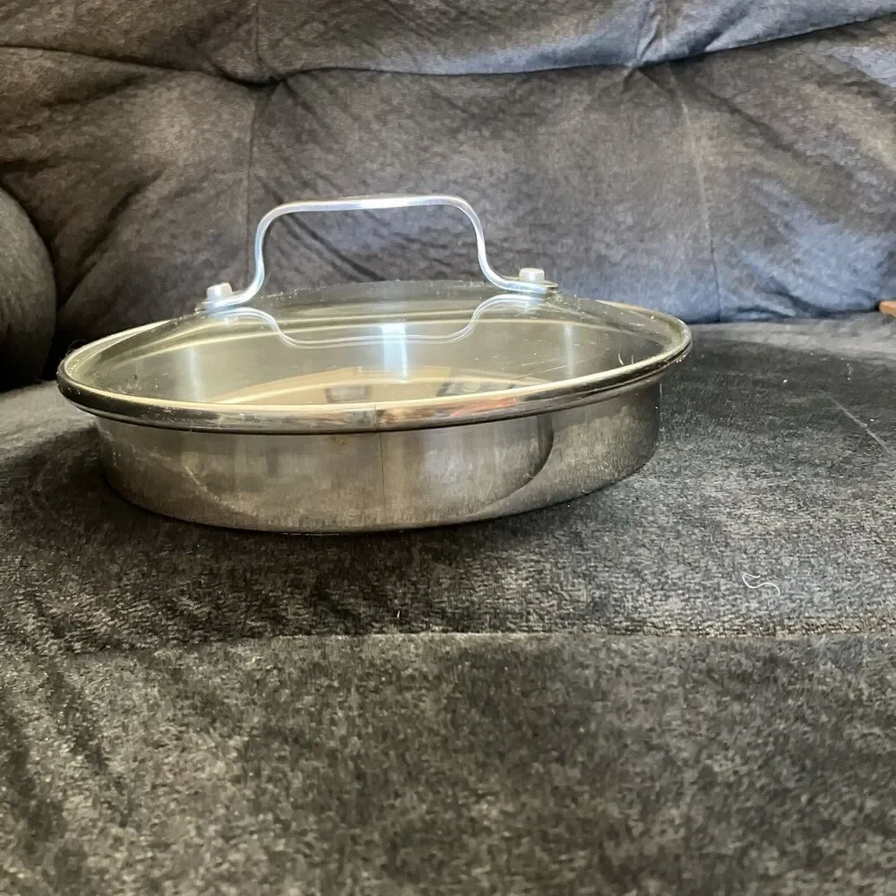 Glass Pan Pot Stainless Handle 6.75” Replacement Lid